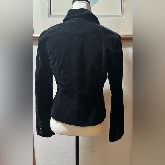 Calvin Klein Jeans Black Corduroy fitted blazer jacket - Picture 2 of 8